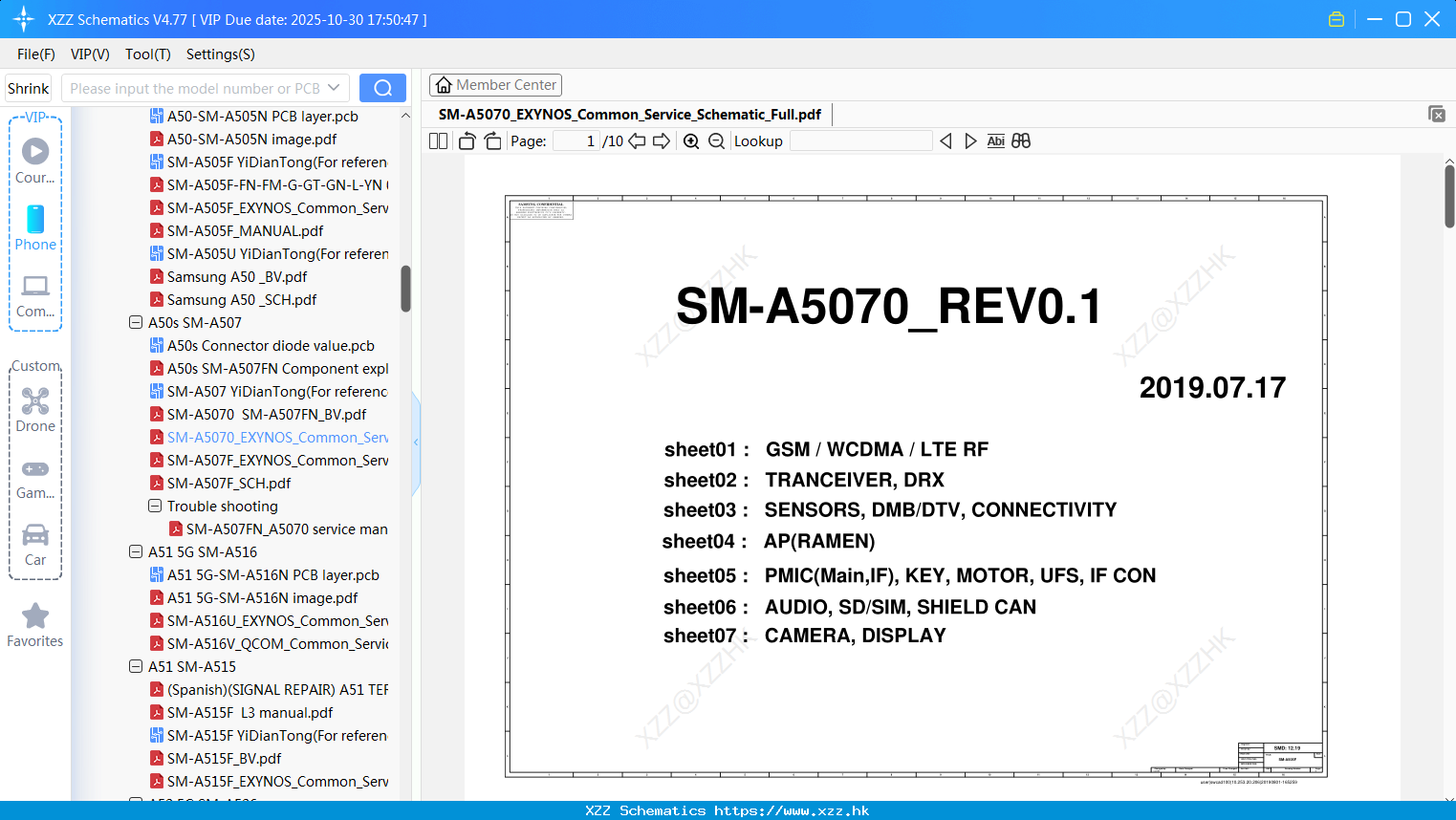 Samsung SM-A5070_EXYNOS_Common_Service_Schematic_Full